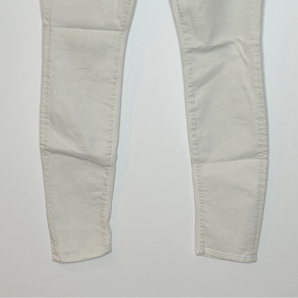 Mother The Looker Skinny Jeans Stayin Alive Off-White Size 26 - Picture 5 of 15